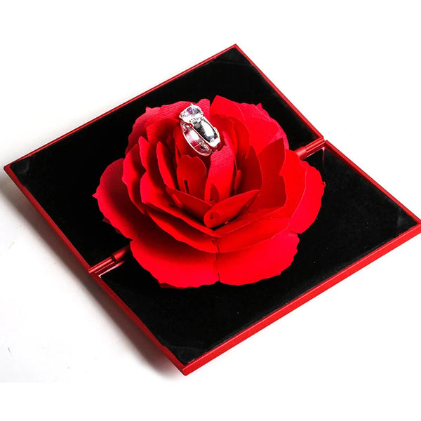 Rotating Rose Ring Box