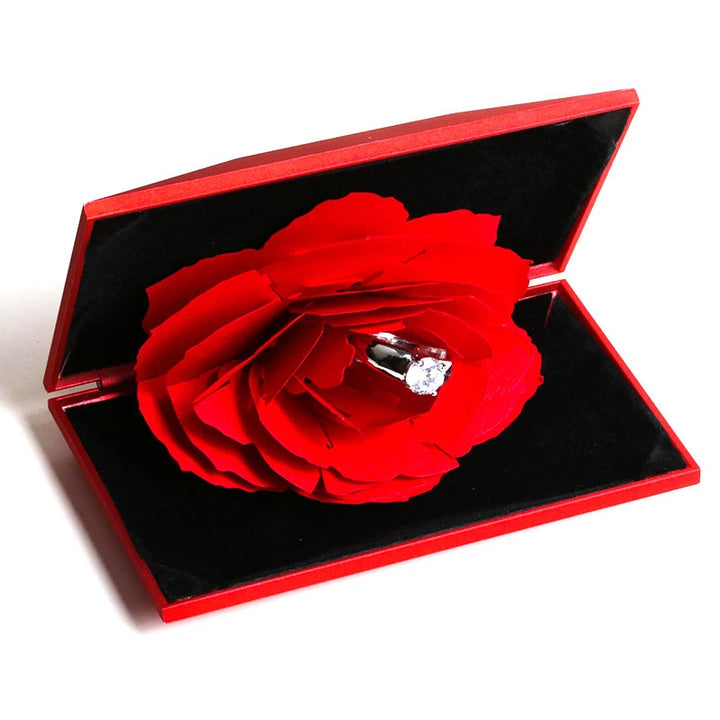 Rotating Rose Ring Box