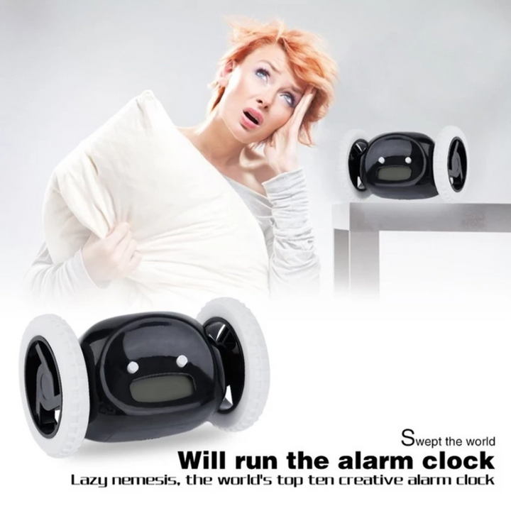 LED Lazy Alarm Clock - Multi-function Touch Running Alarm Clock