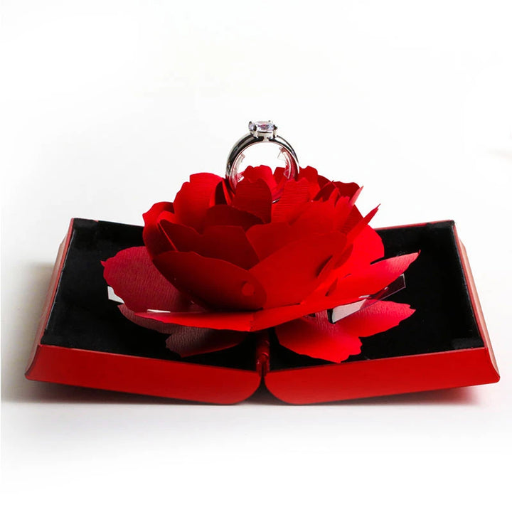 Rotating Rose Ring Box