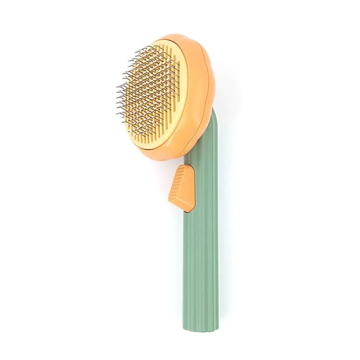 Cats Pumpkin Grooming Brush Green