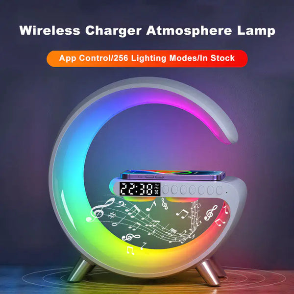 Bluetooth Speaker Wireless Charger Lamp